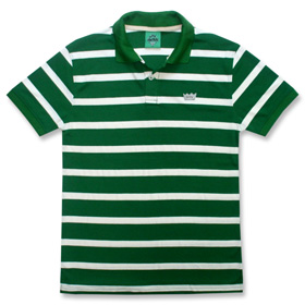Green Stripey Polo