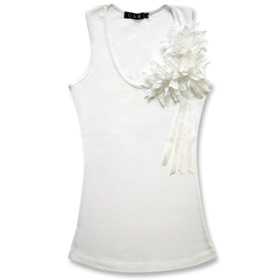White Floral Top