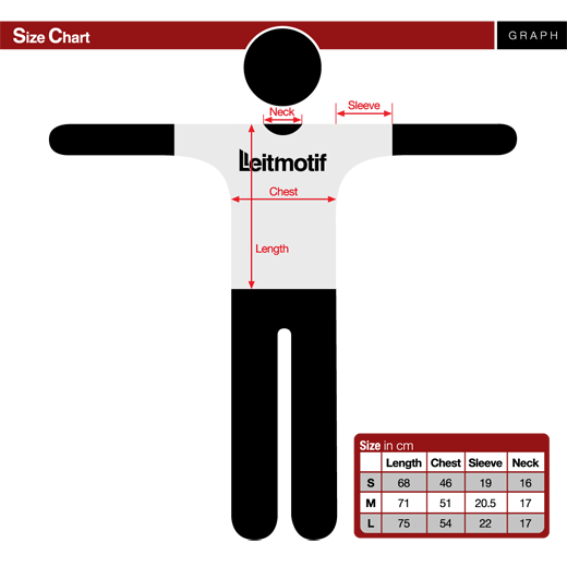 SIZE CHART - Rolleiflex T-shirt